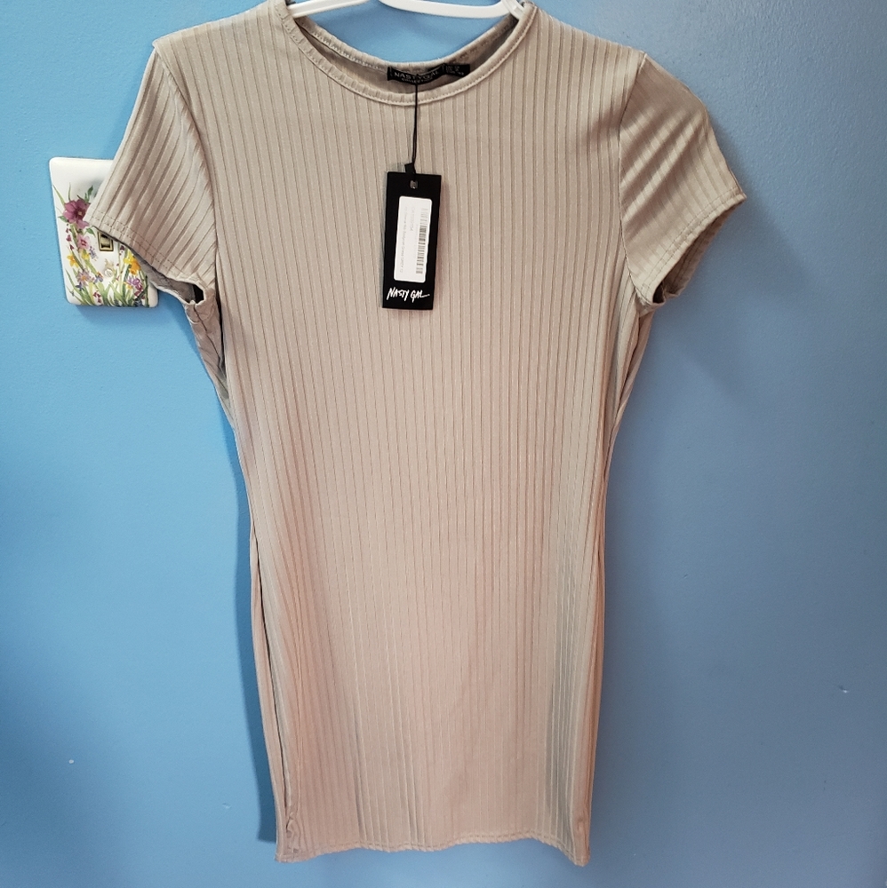 Nasty Gal Nude mini dress